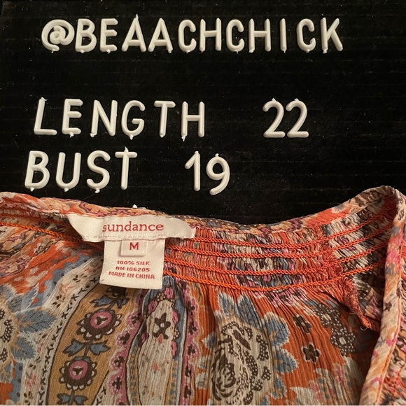 Sundance Persian Paisley Blouse - Picture 6 of 7